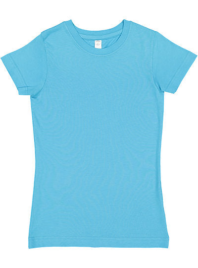 Girls Fine Jersey Tee  LAT  2616  YOUTH LARGE & X-LARGE