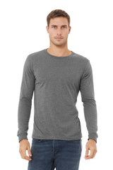 Unisex Heather CVC Long Sleeve Tee  Bella+Canvas  3501CVC  3-XL & 4-XL