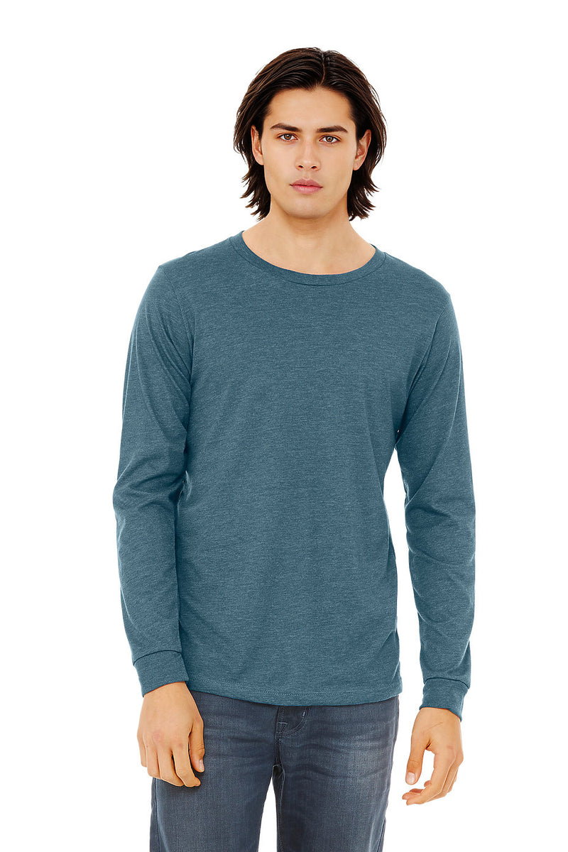 Unisex Heather CVC Long Sleeve Tee  Bella+Canvas  3501CVC  3-XL & 4-XL