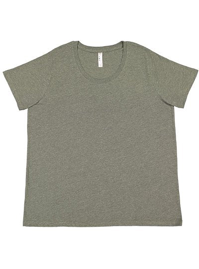 Women's Curvy Fine Jersey Tee  LAT  3816