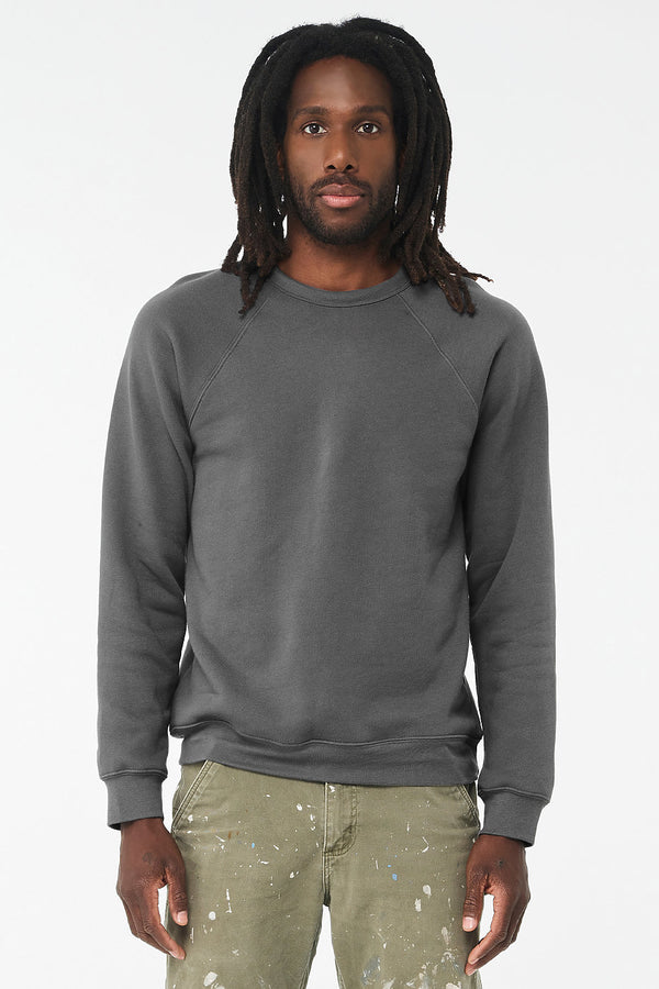 Unisex Sponge Fleece Raglan Sweatshirt Bella+Canvas 3901  X-SMALL