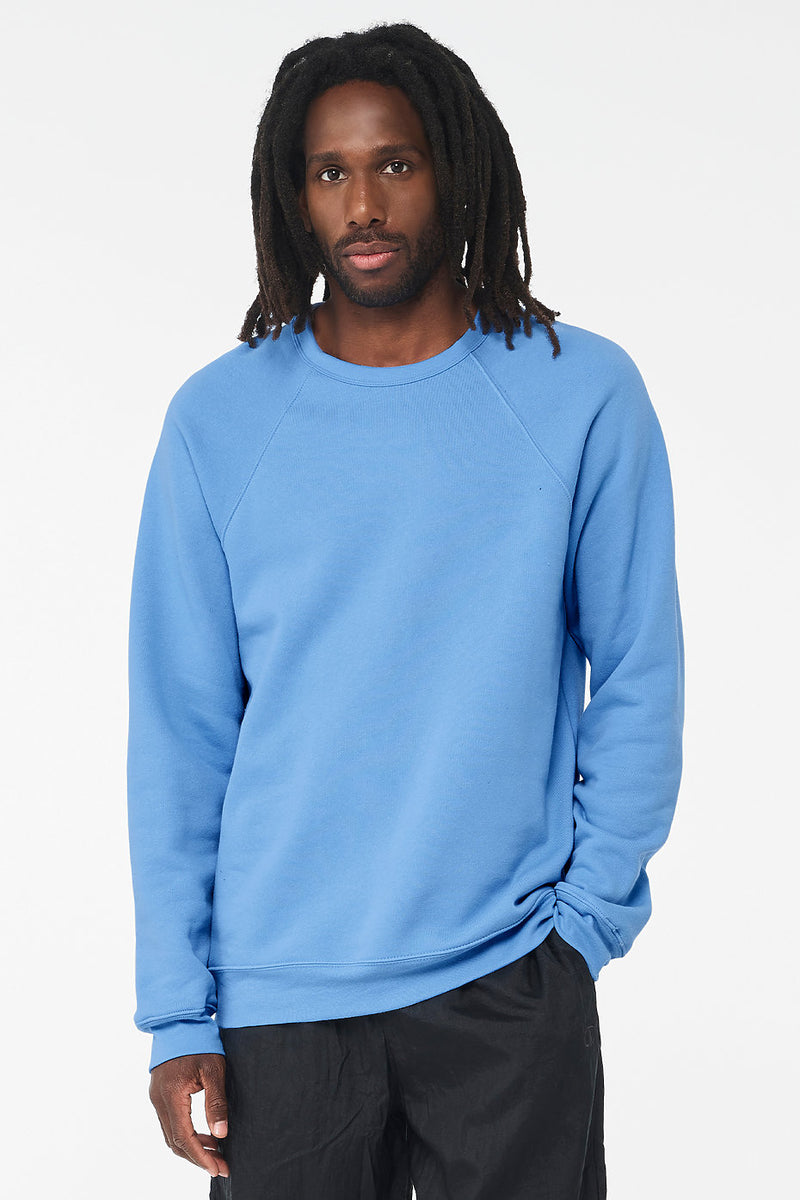 Unisex Sponge Fleece Raglan Sweatshirt Bella+Canvas 3901  SMALL & MEDIUM