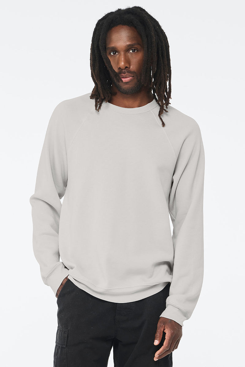 Unisex Sponge Fleece Raglan Sweatshirt Bella+Canvas 3901  SMALL & MEDIUM