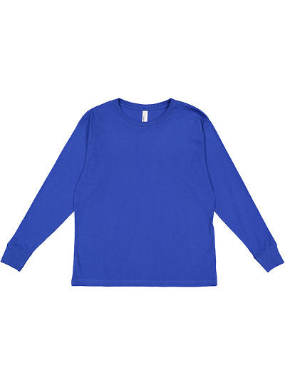 Youth Long Sleeve Fine Jersey Tee  LAT  6201  YOUTH X-LARGE