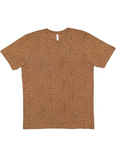 Unisex Fine Jersey Tee  LAT  6901  (CONT'D)  BROWN LEOPARD TO GOLD